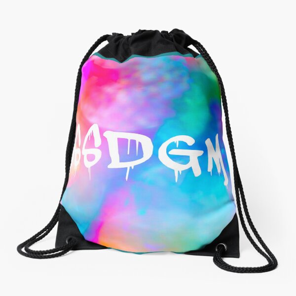 SSDGM Pastel Graffiti Tie Dye, My Favorite Murder Drawstring Bag