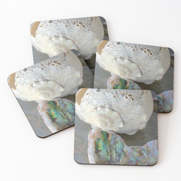 Item preview, White Conch And Broken Abalone Seashells  designed and sold by Elena Ray.