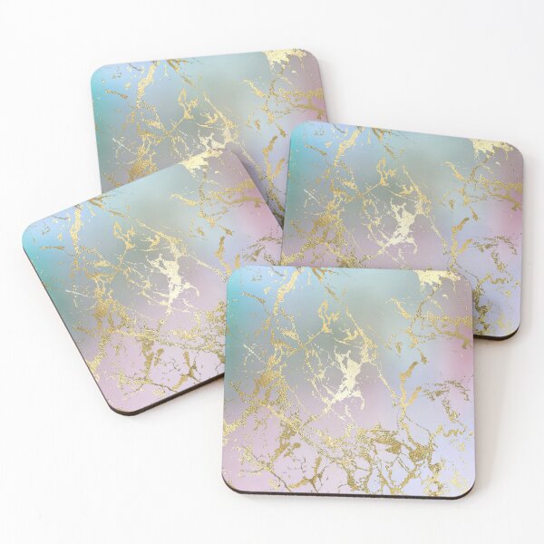 Item preview, Gorgeous Modern Green and Pink Marble Gold Gradient designed and sold by fharryn.