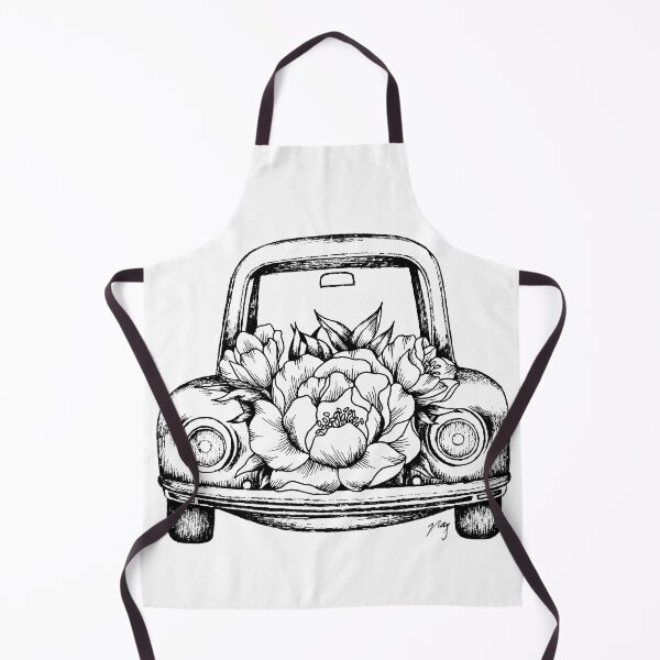 Item preview, Floral Vintage Car I designed and sold by Akbaly.