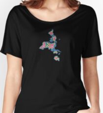 Map Art Women's Relaxed Fit T-Shirt
