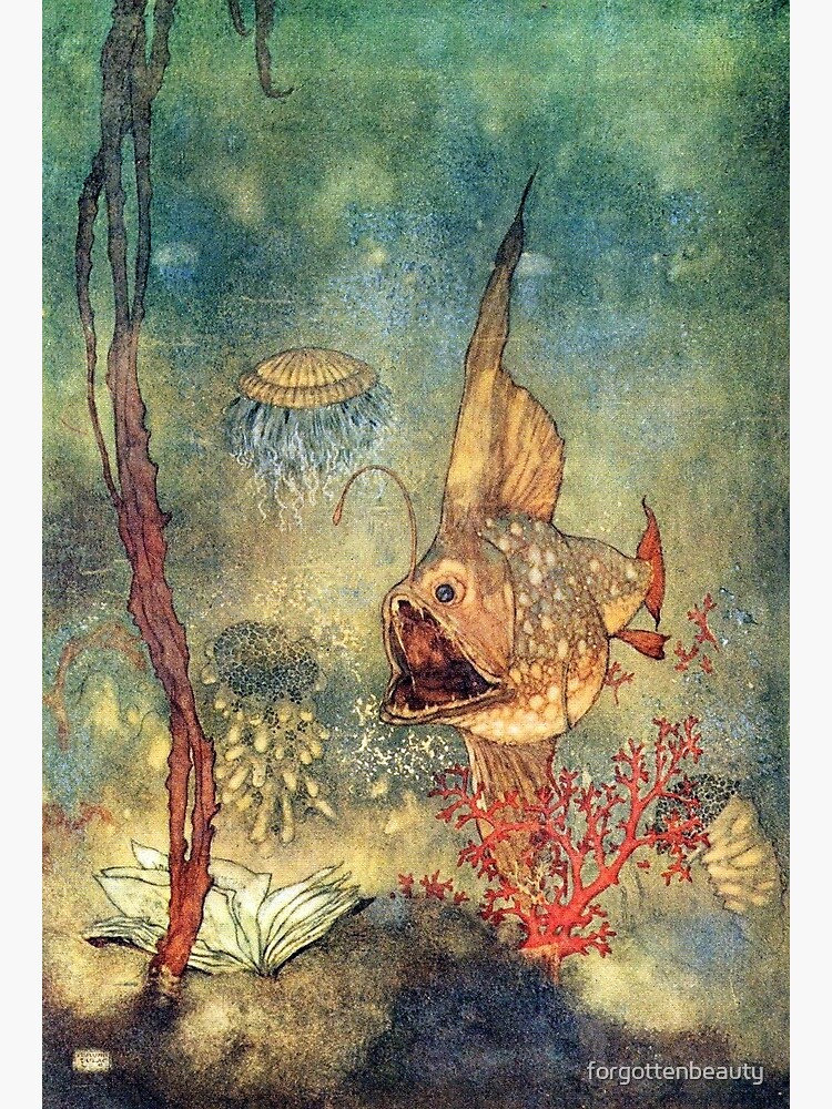 Deep Sea - The Tempest - Edmund Dulac Postcard for Sale by forgottenbeauty