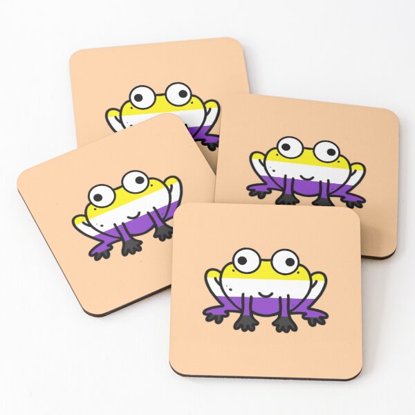Item preview, Nonbinary Pride Flag Gay Frog designed and sold by kirios-art.