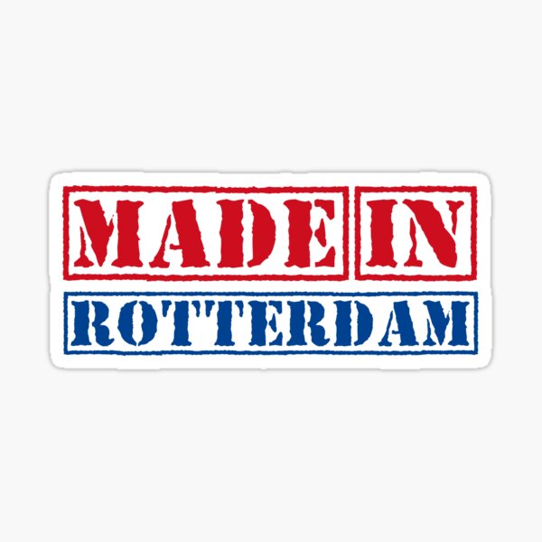 Made in Rotterdam Netherlands Sticker