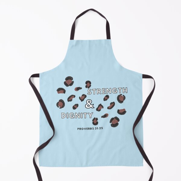 Item preview, Clothed in Strength and Dignity Bible Verse designed and sold by faithprints.