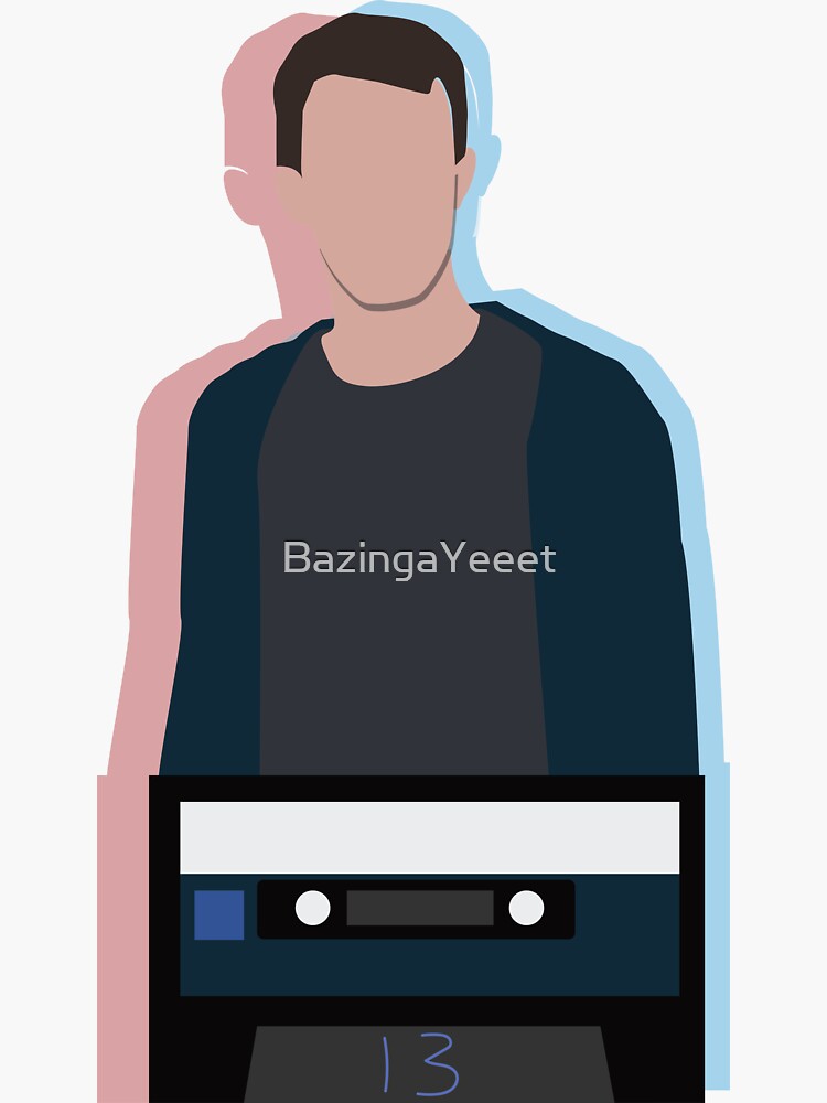 “Clay Jensen” Sticker for Sale by BazingaYeeet | Redbubble