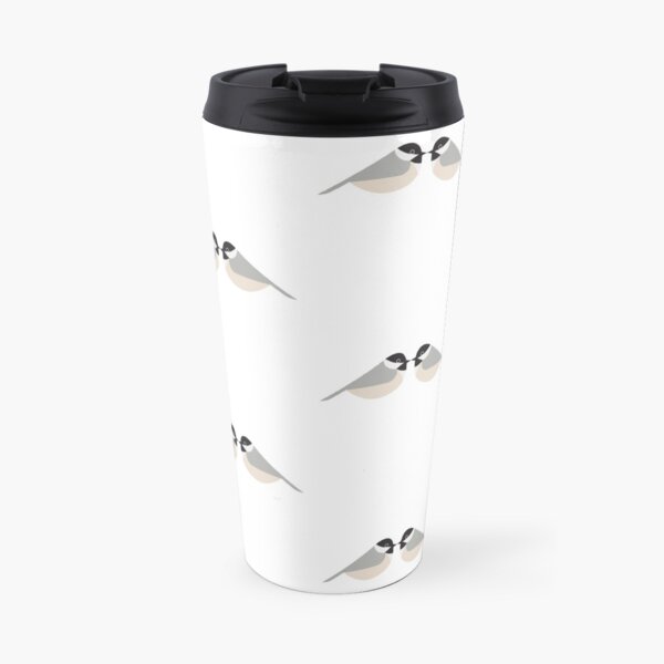 Minimalist Chickadee Pair Travel Mug
