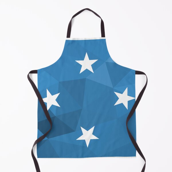 Item preview, Geometric Micronesia Flag Art – Modern Blue and White Star Design designed and sold by OrangePoly.