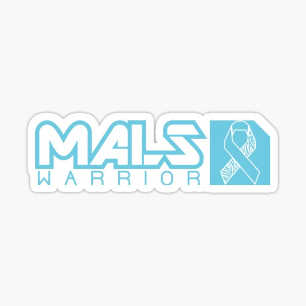 MALS Warrior (Teal Outline & Wide) Sticker
