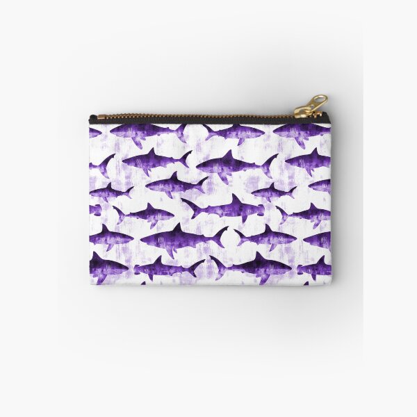 Item preview, Swimming Sharks - Purple designed and sold by littlearrow.