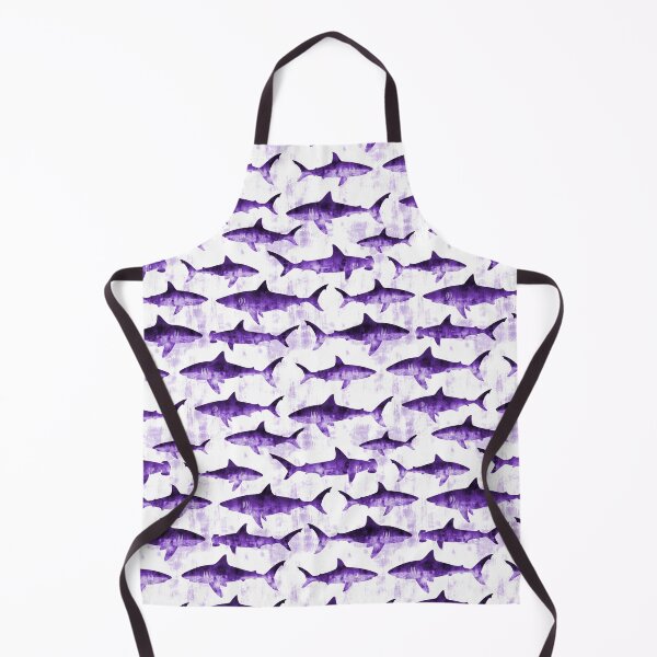 Item preview, Swimming Sharks - Purple designed and sold by littlearrow.