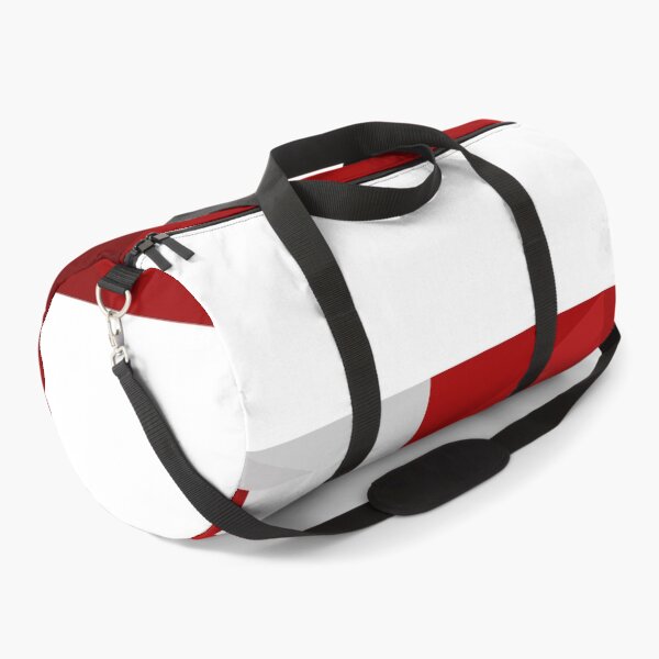 Item preview, Geometric Tonga Flag Art – Modern Red and White Cross Design designed and sold by OrangePoly.