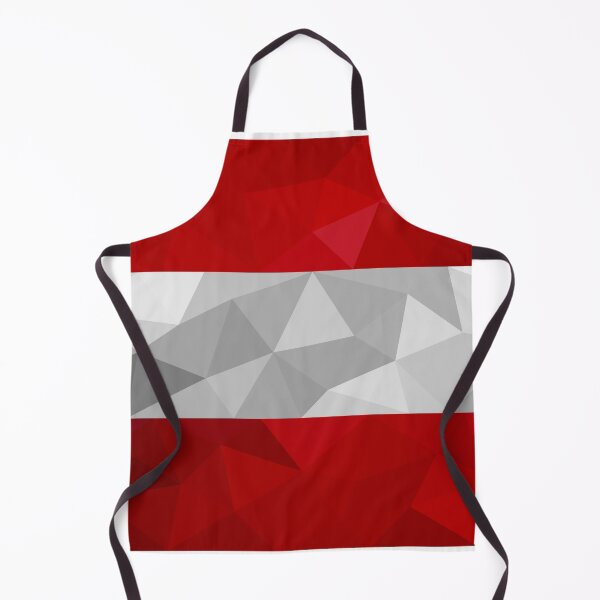 Item preview, Geometric Austria Flag Art – Modern Red and White Design designed and sold by OrangePoly.