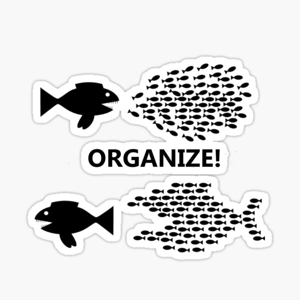 Item preview, Organisieren! Fisch designed and sold by fuzzynautilus.