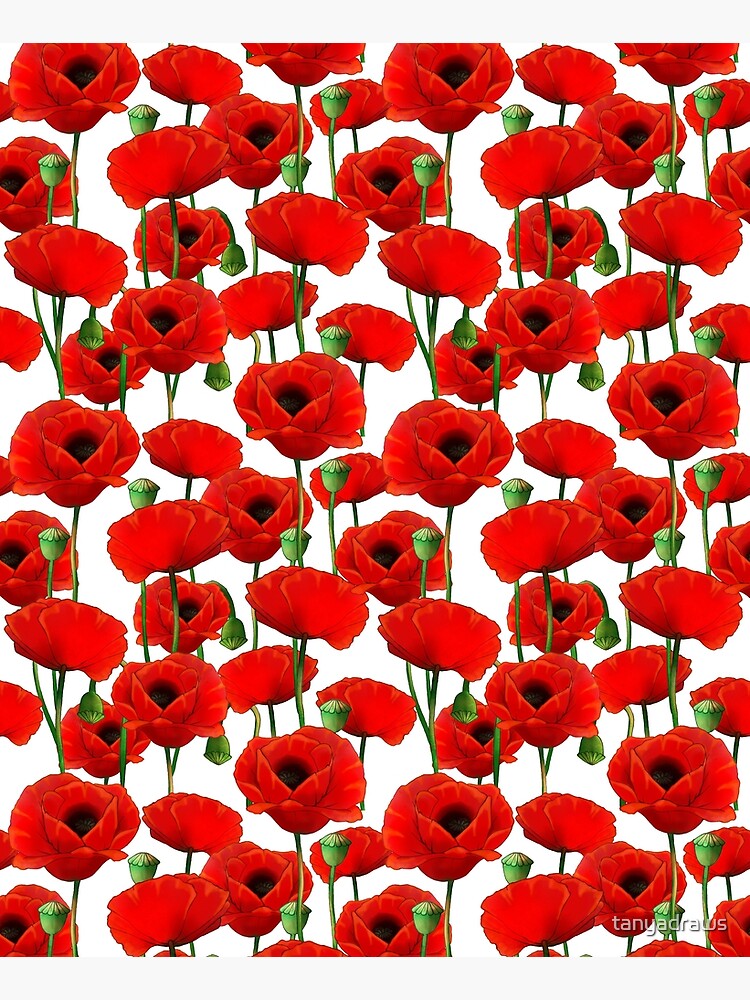 Poppy Pattern by tanyadraws