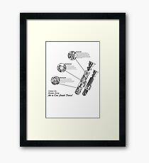 Star Wars Lightsaber Schematics Framed Print