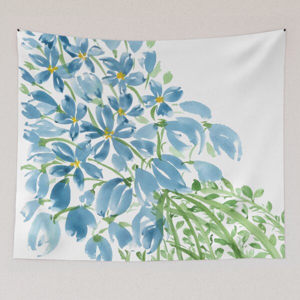 Item preview, Ramo azul en acuarela suelta designed and sold by CheriseMorris.