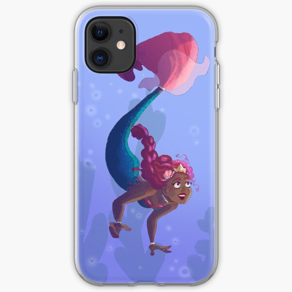Mermaid princess going for a swim iPhone Soft Case