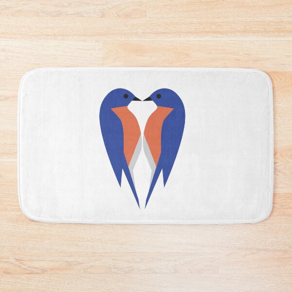 Item preview, Minimalist Bluebird Pair designed and sold by jspiggle.