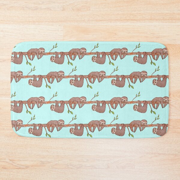 Item preview, Baby Sloths hanging on Tree Pattern designed and sold by tanyadraws.
