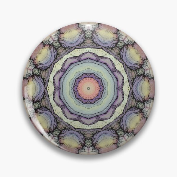 Item preview, abstract flowers kaleidoscope mandala designed and sold by MandalaFlowerArt.