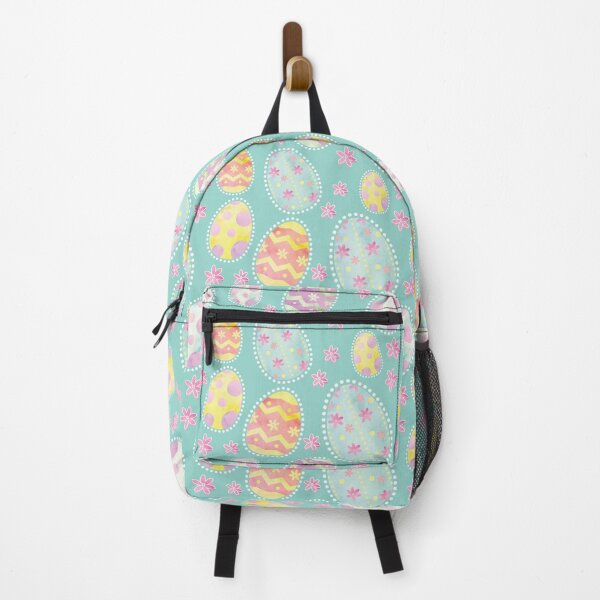 Pastel Watercolour Painted Easter Egg Pattern Backpack