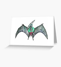 The Pteranodon of Christmas Greeting Card
