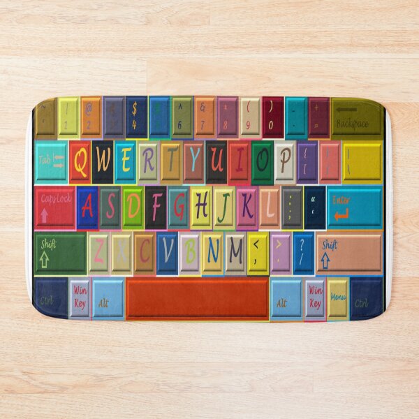 Item preview, Multicolored US QWERTY Keyboard designed and sold by InVisibleColors.
