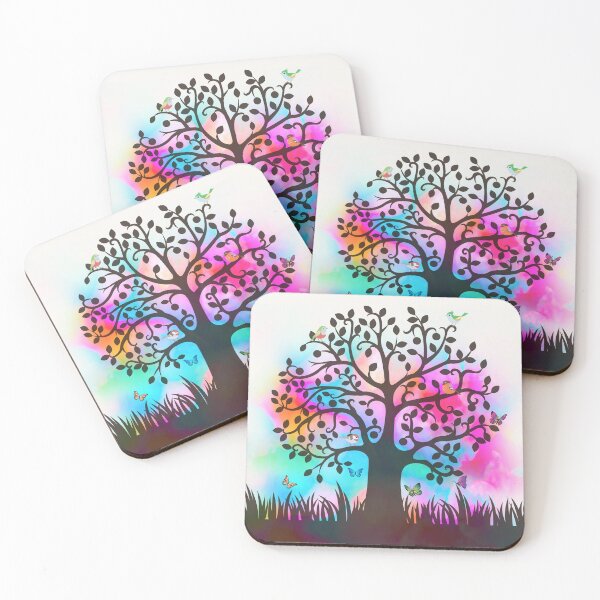 Item preview, Colourful Tree of Life Birds & Butterflies designed and sold by Natural Healer.