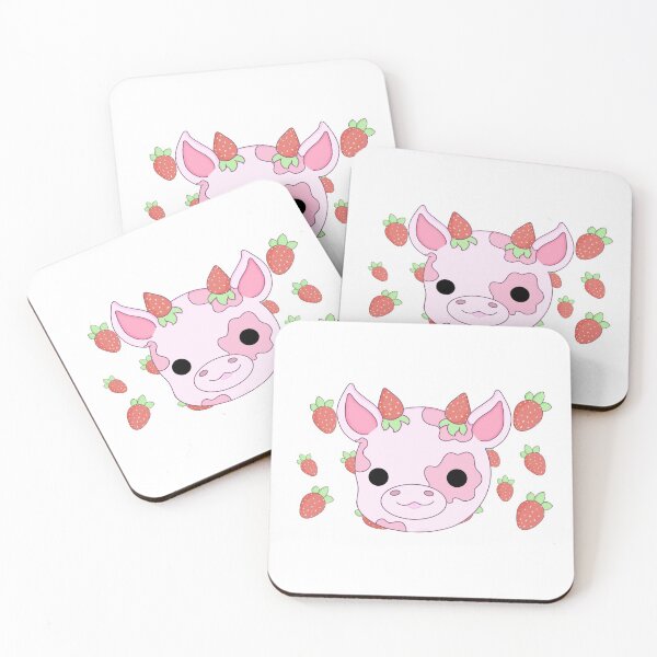 Item preview, strawberry cow  designed and sold by pink-blossom.