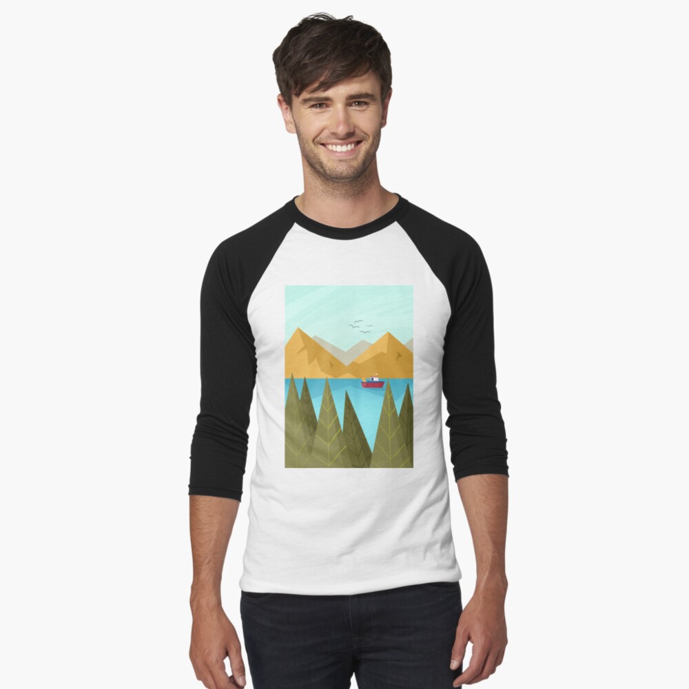 Item preview, Baseball ¾ Sleeve T-Shirt designed and sold by cartoonbeing.