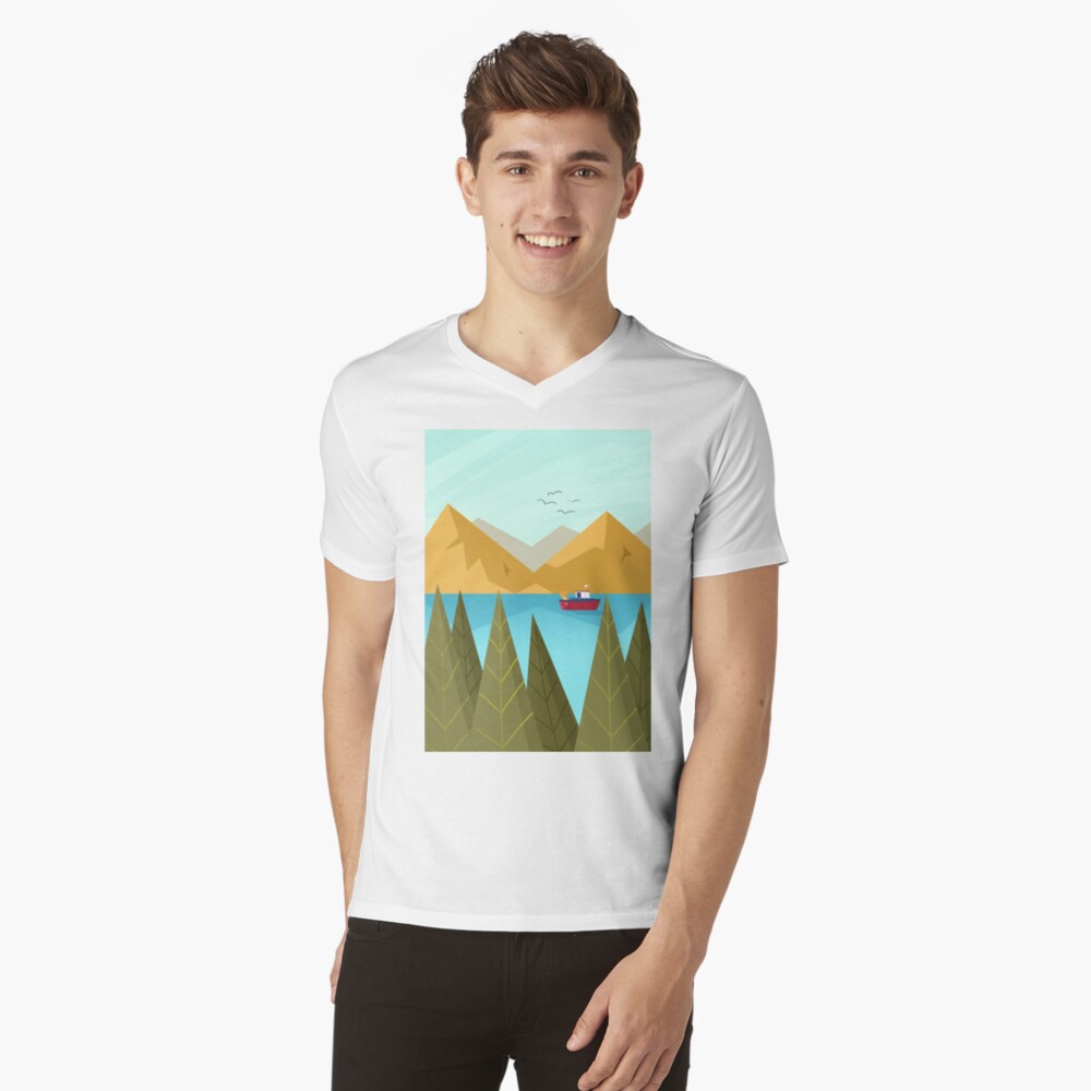 Item preview, V-Neck T-Shirt designed and sold by cartoonbeing.