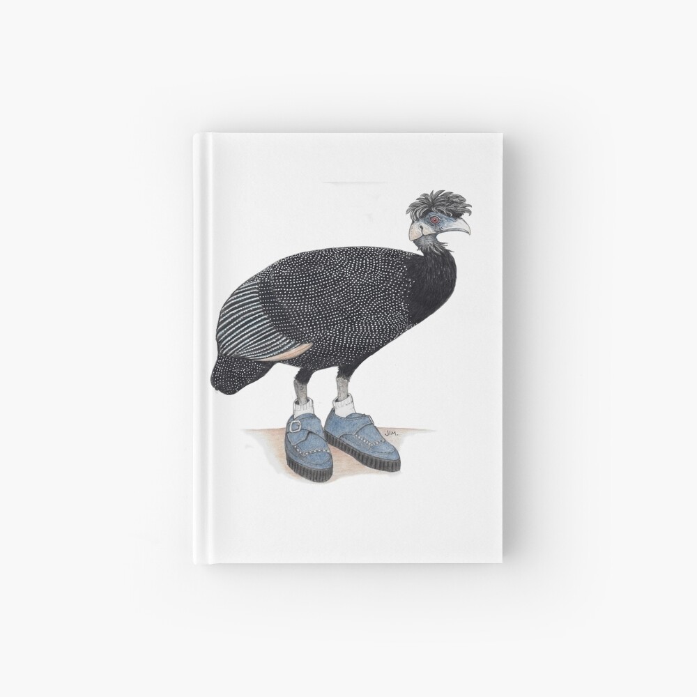 Guineafowl in rockabilly shoes Hardcover Journal
