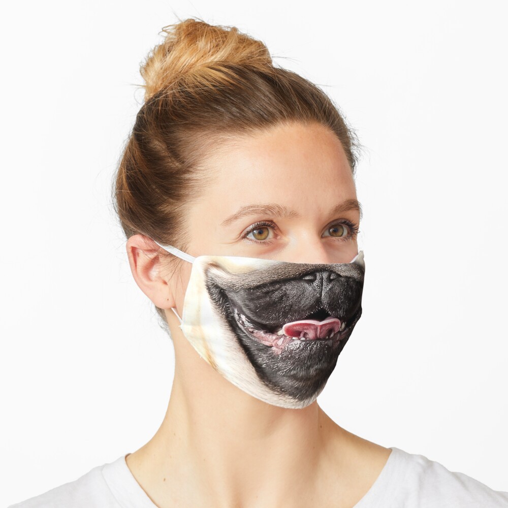 Pug Nose and Mouth ~ Cute and Funny Animal Medical Face Masks ~ 13 Mask