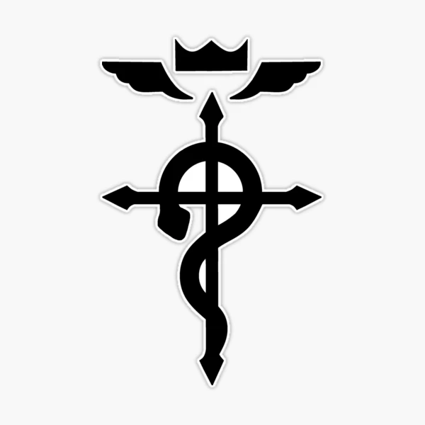 Fullmetal Alchemist Logo Black Sticker for Sale by KewlZidane