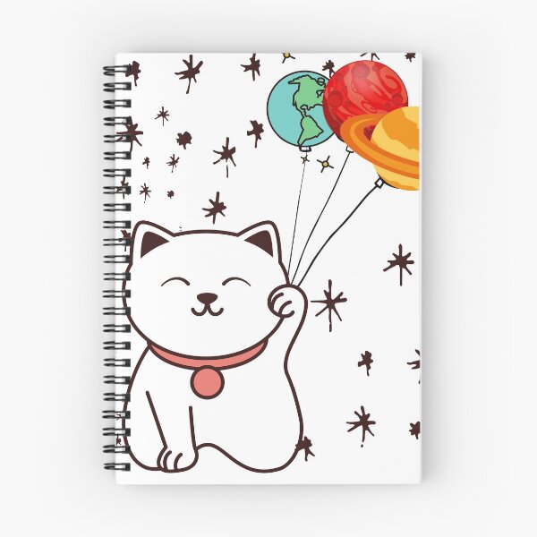 Item preview, Cute cat - Planets  designed and sold by CINE-STORE.
