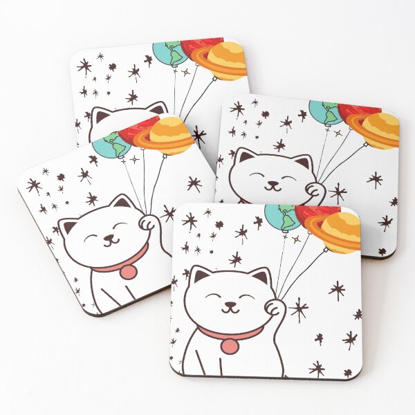 Item preview, Cute cat - Planets  designed and sold by CINE-STORE.