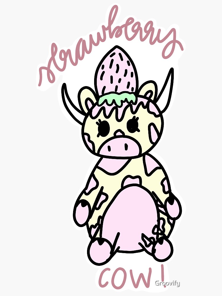 Strawberry Cow by Groovify
