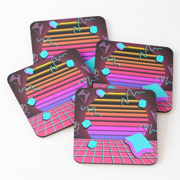 Item preview, synthwave sunset designed and sold by mushabear.