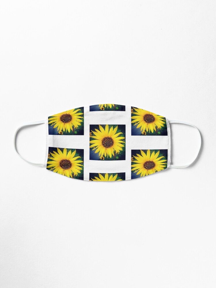 Download Sunflower Yellow Mask White Background Mask By Shellbelle44 Redbubble PSD Mockup Templates