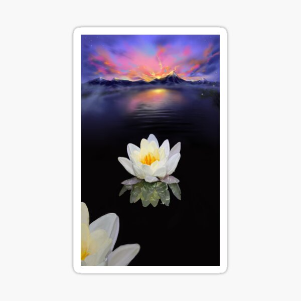 Lotus at Dawn Sticker