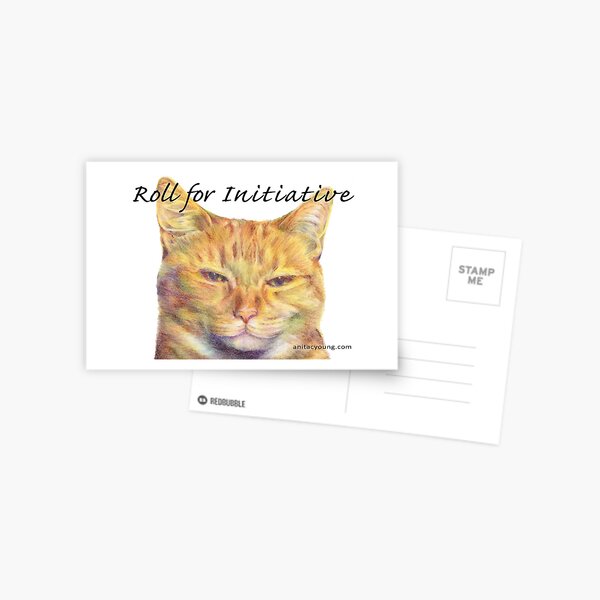 Initiative Cat Postcard