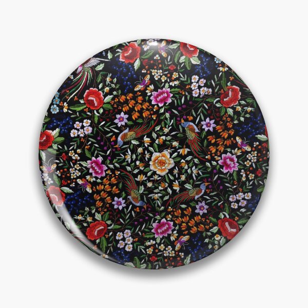 Item preview, Spanish flamenco manton shawl motif, based on embroidered silk Mantón de Manila designed and sold by TJ Devadatta Best.