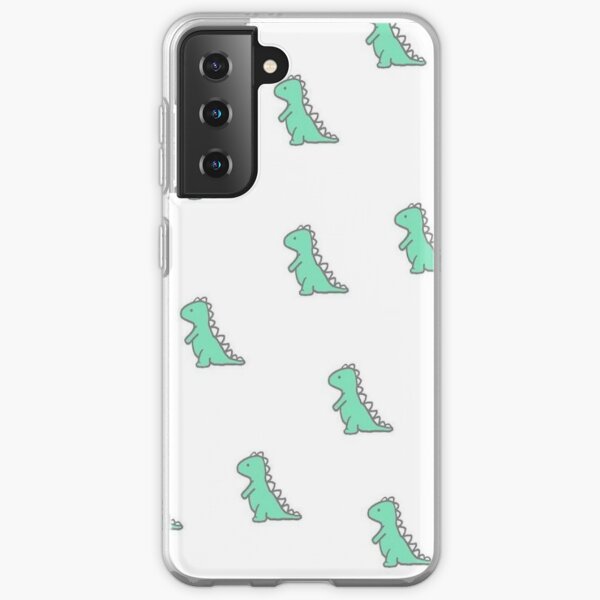 Cute white Dinosaur Phone Case !! Samsung Galaxy Soft Case