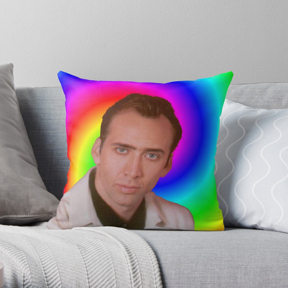 nicolas cage bunny pillow