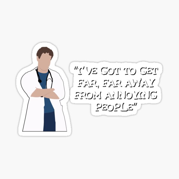 Get Away From Annoying People Sticker