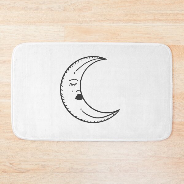 Item preview, Moon Face Black designed and sold by minimallineart.