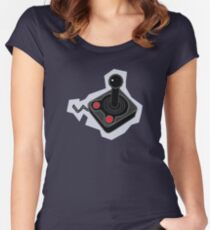 Retro Joystick Women's Fitted Scoop T-Shirt