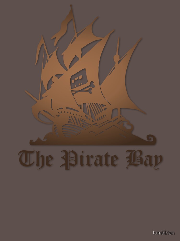 The Pirate Bay Logo T Shirt By Tumblrian Redbubble