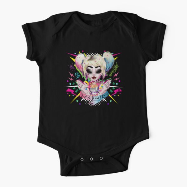 Sandwich Short Sleeve Baby One-Piece